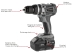Perceuse visseuse à percussion brushless 20V 60Nm 1 batterie 5Ah Li-ion - mallette