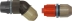 Buse PVC coudée pour lance de pulvérisateur - kit