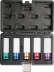 Douilles à chocs gainées 1/2" pour jantes alu - coffret de 5 pcs