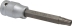Douille tournevis 1/2" avec embout 100mm Torx® alésé TT10