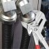 Pince clé gainée 400mm avec bouton poussoir