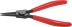 Pince droite 180mm pour circlips extérieur 19/60mm gainée - carte