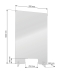 Barrière de protection plexiglass 600x1000mm Barrière de protection plexiglass 600x1000mm