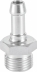 Jonction filetage cylindrique mâle 1/2" - 1 gorge - lot de 2 pcs