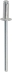 Rivet alu/acier tête plate 4x18mm - 25 pcs