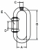 Maillon rapide 16mm