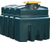 Cuve de récupération d'huile usée PEHD 2500L double paroi