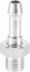 Jonction filetage cylindrique mâle 1/4" - 1 gorge - lot de 2 pcs