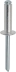 Rivet alu/acier tête plate 6,4x22mm - 250 pcs