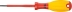 Tournevis plat 2,5x75mm isolé 1000V