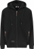 Gilet à capuche poches zippées - noir M