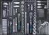 Servante d'atelier 7 tiroirs composée de 243 outils - modules PVC