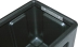 Coffre de rangement en plastique noir 515x220x277 ouverture latérale