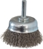 Brosse coupe sur tige 6mm fil acier inox ondulé 50mm - lot de 10 pcs