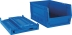Boîte à bec pliable bleue 420x270x200mm