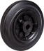 Roue nylon et caoutchouc alésage lisse D100mm