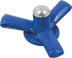 Rivet pétale spécial plaque d'immatriculation bleu 4x18mm - 25 pcs