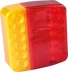 Feu arrière carré LED droit 12V droit 5 fonctions pour réf.16146