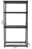 Etagère rayonnage d'atelier à emboîter 4 tablettes grillagées 1670x910x450mm max 800kg