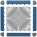 Bordure femelle - bleu - Lot de 4 pcs