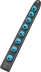 Support magnétique pour 8 douilles 1/2"