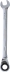 Clé mixte coudée à cliquet de 8mm avec inverseur - carte