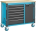 Servante d'atelier 7 tiroirs bleu 1150x60x964mm