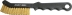 Brosse convexe fil laiton 225mm avec manche pvc