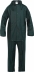 Vêtement de pluie PU/PVC avec capuche vert L - pantalon/veste