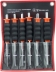 Chasse-goupilles 3-4-5-6-8-10mm 200mm avec manche mousse - pochette de 6 pcs