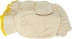 Gants tricotés polycoton blanc Taille unique - lot de 6 paires