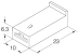 Boîtier unipolaire femelle nu 6,35mm - 1 voie - 6,3x10x23mm - lot de 100 pcs