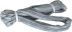 Elingue ronde sans fin 4T 6m gris - lot de 5 pcs