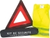 Kit de sécurité gilet jaune/triangle - trousse zippé - lot de 20 kits