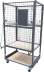 Chariot mobile pour pièces mécaniques ou carrosserie avec grilles latérales 840x1600x1700mm