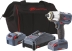 Clé à chocs 1/2" brushless 20V 750Nm 2 batteries 2,5Ah et 5Ah Li-ion - sac de transport