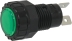 Voyant rond illuminé vert avec ampoule LED