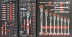 Servante d'atelier XXL 7 tiroirs composée de 170 outils - modules finition carbone