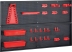Panneau mural PVC 800x500mm avec supports porte outils