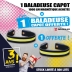 Lot de 2 baladeuses "capot" LED souple 1000 lumens avec support magnétique réf.82368 dont 1 offerte