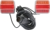 Kit de signalisation arrière LED 12V 7,5m magnétique avec fiche 13 plots - blister
