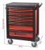 Servante d'atelier 7 tiroirs rouge/noir 675x450x980mm