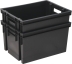 Bac de rangement gris 20L 390x290x230mm
