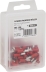 Cosse ronde mâle isolée rouge M4 - lot de 100 pcs