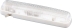Plafonnier rectangle 12V avec interrupteur 165x38x28mm