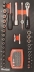 Module mousse 402x189mm carbone douilles/cliquet 1/4" - 85 pcs