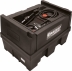 Cuve de ravitaillement gasoil PE 400L avec kit pompe à gasoil 12V 45 l/min-pistolet auto-volucompteur digital - sans capot