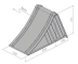 Cale pour poids lourds acier 160mm 5000kg Cale pour poids lourds acier 160mm 5000kg