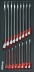 Module mousse 402x189mm carbone clés mixtes 6 à 22mm - 17 pcs