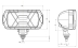 Phare de travail rectangle 195x100mm - lot de 2